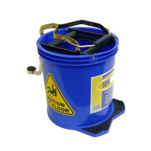 Mop Bucket with Foot Pedal Wringer 16Ltr Blue