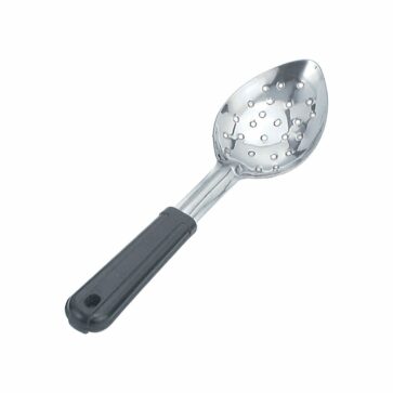 Basting Spoon S/Steel Black Handle 280mm Perforated-36121