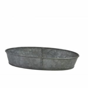 Chef-Inox-Coney-Island-Galvanised-Oval-Tray-Dipped-Red-240mmx160mmx45mm-78650