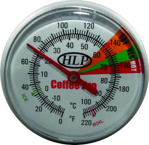Coffee-Pro-210mm-Milk-Frothing-or-Food-Heating-with-Long-Probe-Thermometer-with-Clip-marked-for-SOY-Coffee-Pro