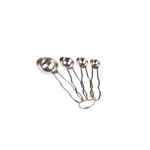 Stainless Steel Measuring Spoons Wire Handle Set of 4 DLine