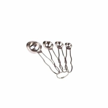 Stainless Steel Measuring Spoons Wire Handle Set of 4 DLine
