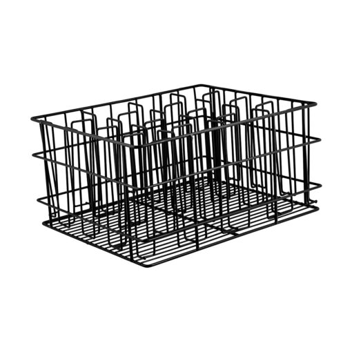 Glass-Basket-PVC-Black-430x355x215mm/-105-x-75mm-16-Compartment-30916B