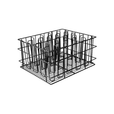 Glass-Basket-PVC-Black-430x355x215mm-/-80x80mm-20-Compartment-30920