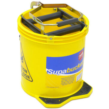 Mop-Bucket-with-Foot-Pedal-Wringer-16Litre-Yellow-MBY