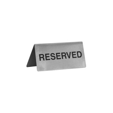 Reserved Sign A Frame 18/10 Stainless Steel-57800