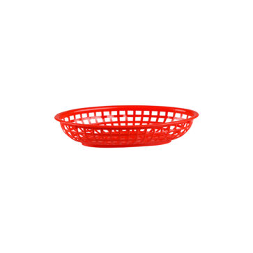 Bread-Basket-Oval-Polypropylene-Red-240x150x50mm