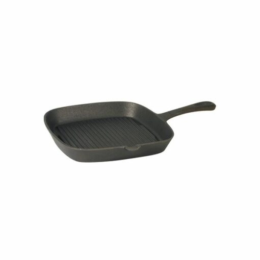 Cast Iron Skillet Square Ribbed 230x230mm