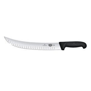 Victorinox-Brisket-Knife-Curved-Wide-Fluted-Blade-Black-Handle-310mm-5.7323.31