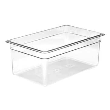 Polycarb Food Pan 1/1 Size GN 200mm Clear