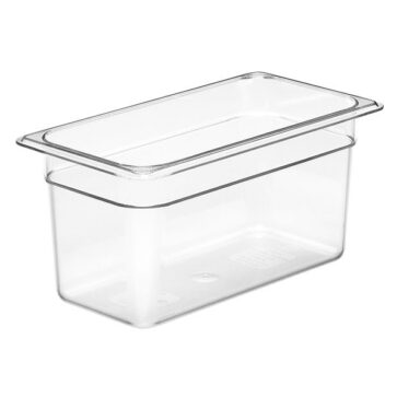 Polycarb Food Pan 1/3 Size GN 150mm Clear