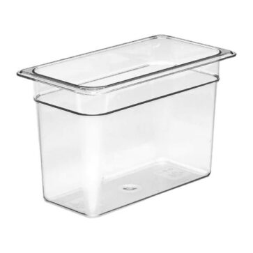 Polycarb Food Pan 1/3 Size GN 200mm Clear