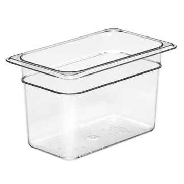 Polycarb Food Pan 1/4 Size GN 150mm Clear