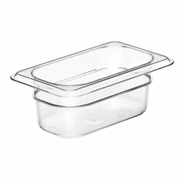 Polycarb Food Pan 1/9 Size GN 65mm Clear