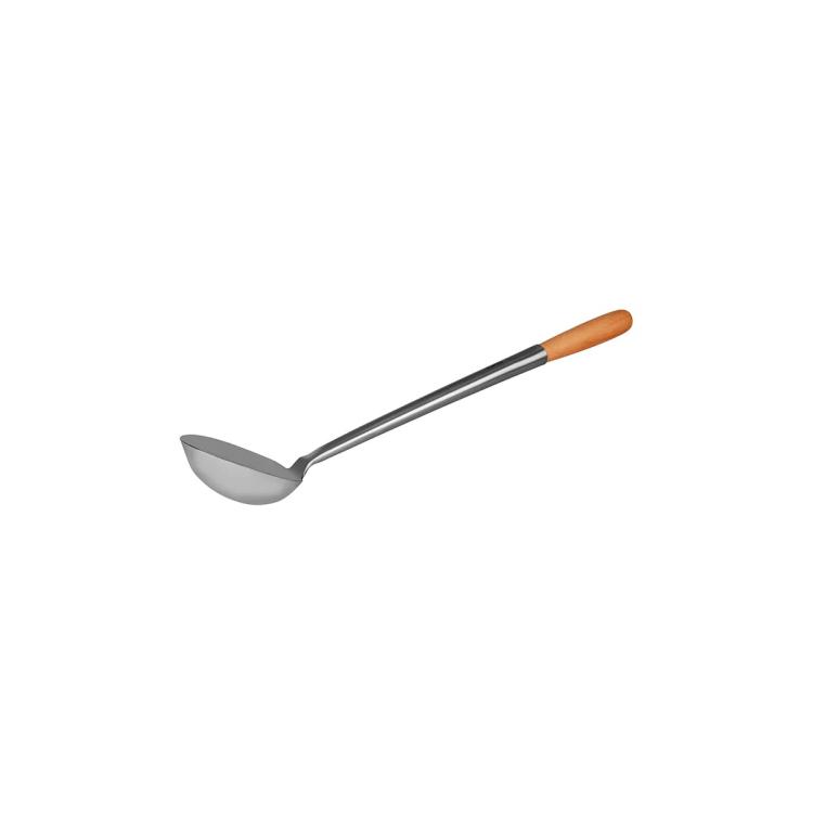 Chinese Ladle Stainless Steel with Wood Handle 100mm Hospitality